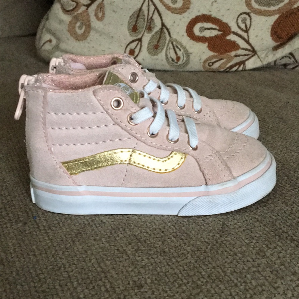 Toddler girls Vans high top sneakers